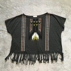 Crop Top with Fringe